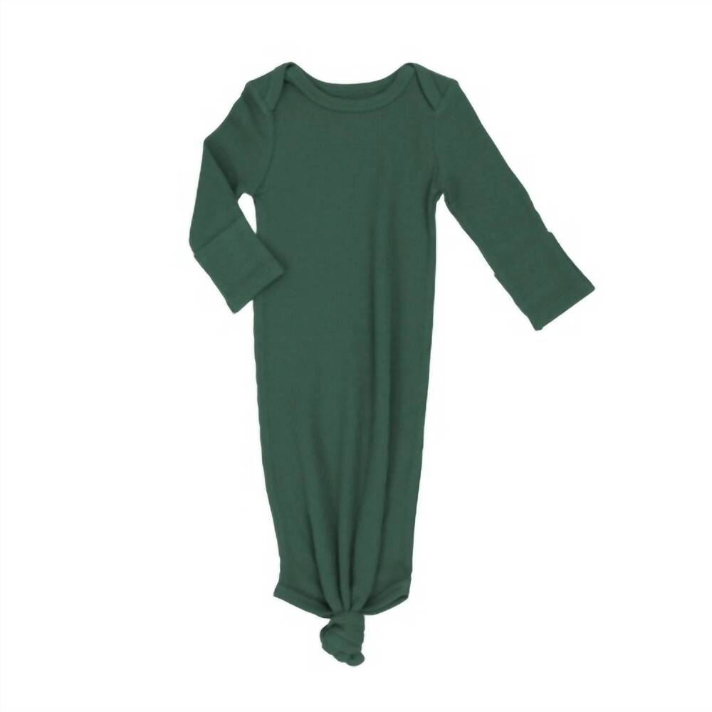 NEW ANGEL DEAR kid's knotted gown in green